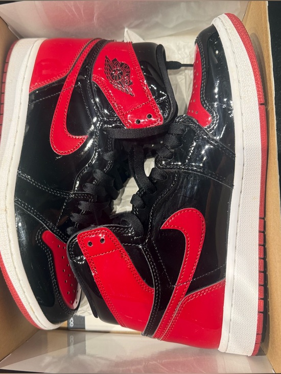 Nike Other - Nike Air Jordan 1 Retro High OG Black & Red Patent